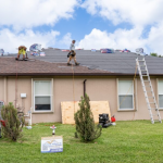 metal roof installation