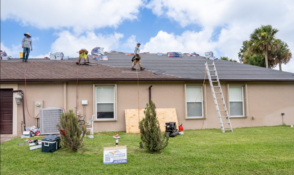metal roof installation