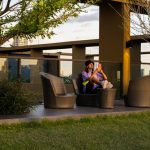 resort style backyard