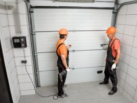 Garage door opener installation